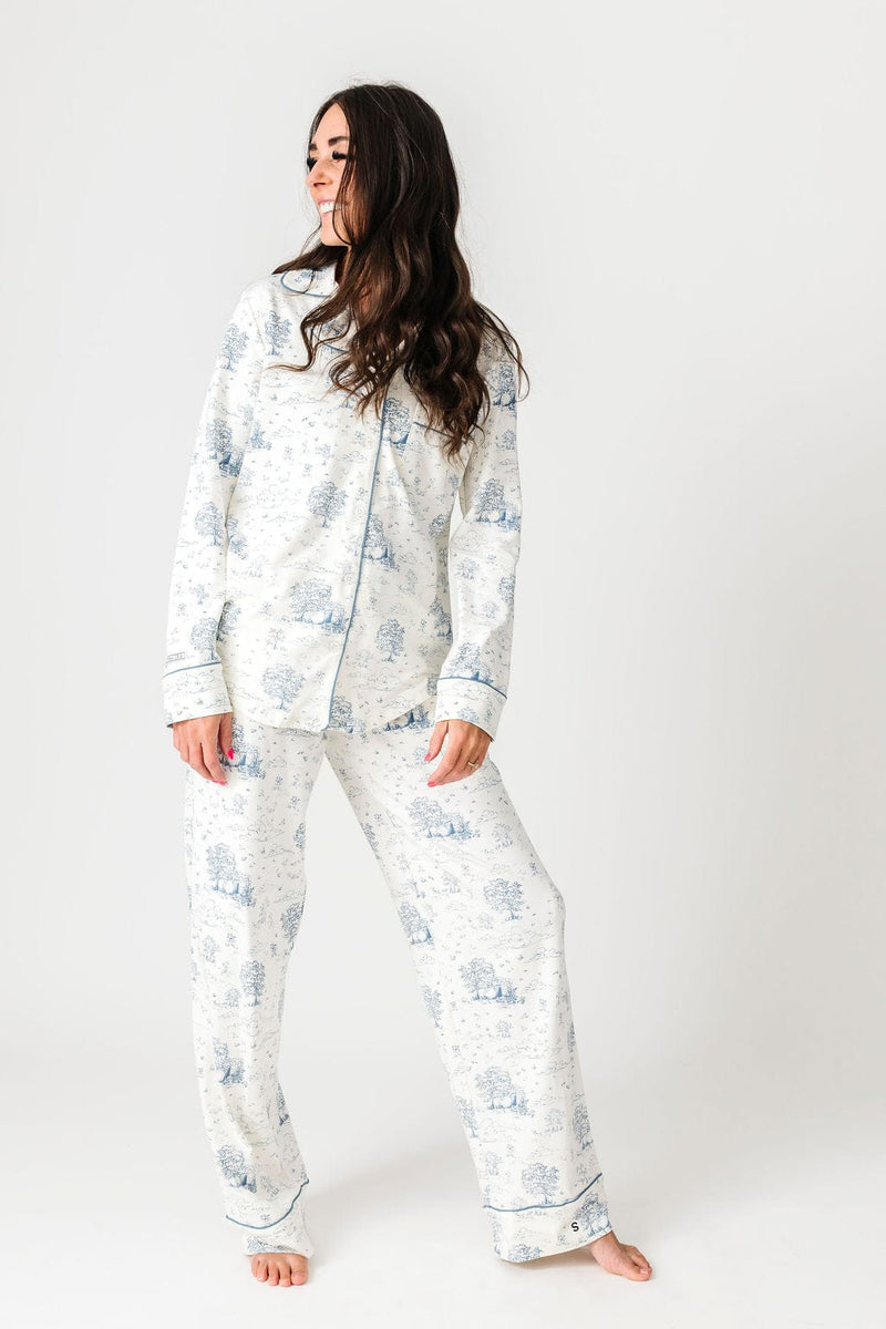 Holy Pals Adult Women's Pajamas The Empty Tomb Womens PJ Notch Collar Set Cotton