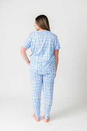 Holy Pals Adult Women's Pajamas The Risen Son Womens PJ Short Sleeve Jogger Set Bamboo