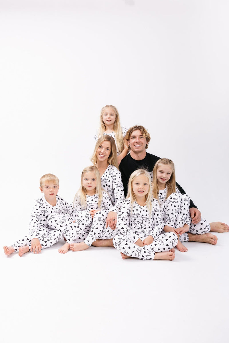 Holy Pals Adult Women's PJs He First Loved Us Women's PJ Set Cotton