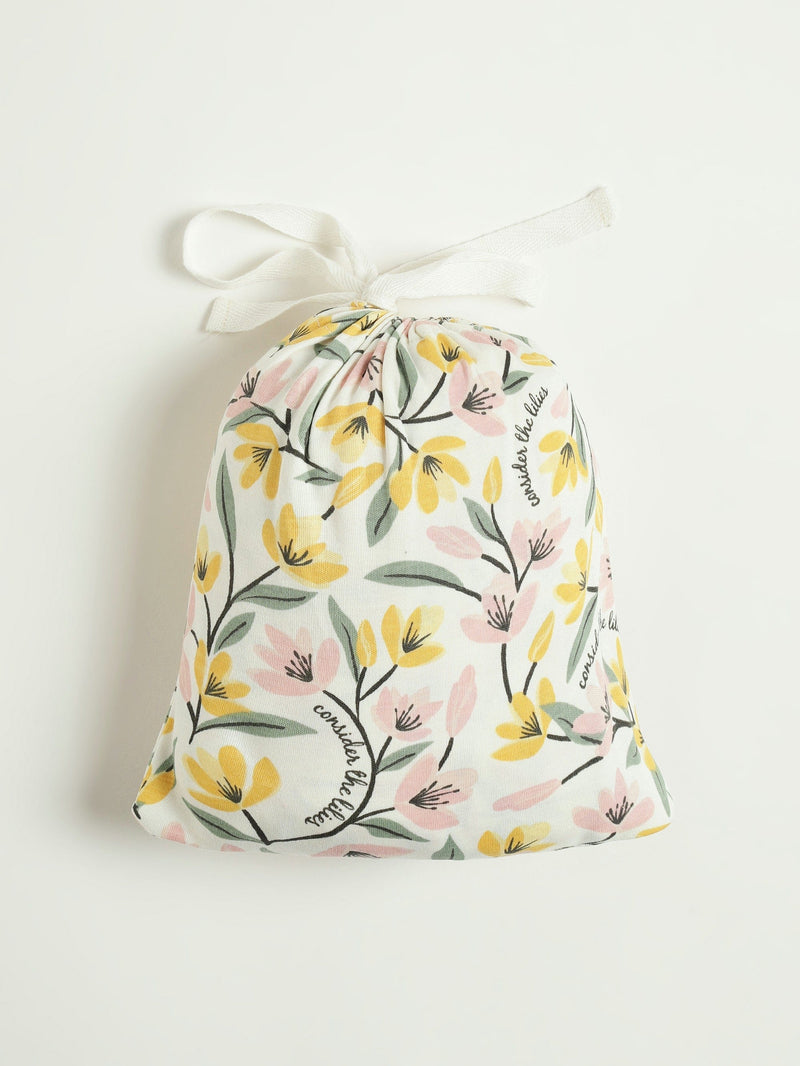 Holy Pals Bedsheet Consider the Lilies Bedsheet Cotton