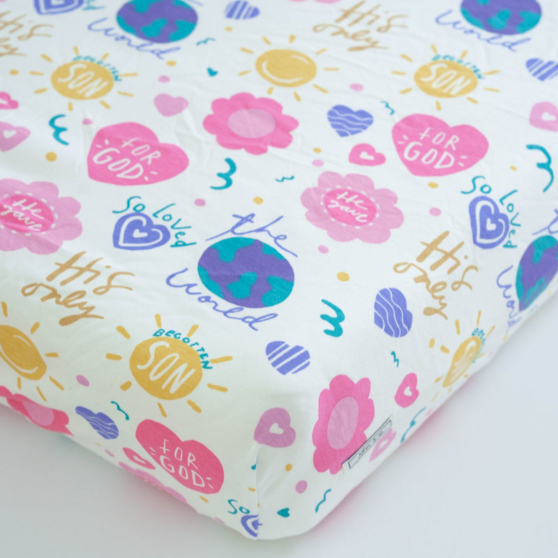 Holy Pals Bedsheet For God So Loved The World Bedsheet Cotton