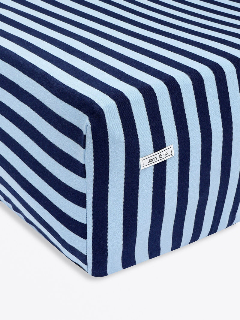 Holy Pals Bedsheet No Greater Love Blue Bedsheet Cotton