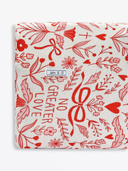 Holy Pals Bedsheet No Greater Love Pink Bedsheet Bamboo
