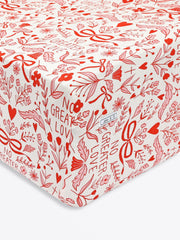Holy Pals Bedsheet No Greater Love Pink Bedsheet Bamboo