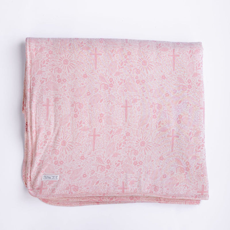 Holy Pals Blanket Salvation Garden Pink Blanket Bamboo