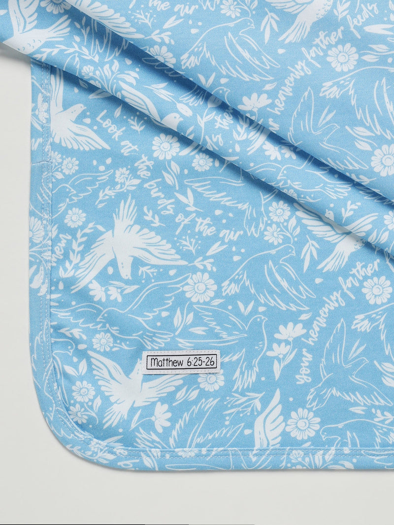 Holy Pals Blankets Birds of the Air Swaddle Cotton