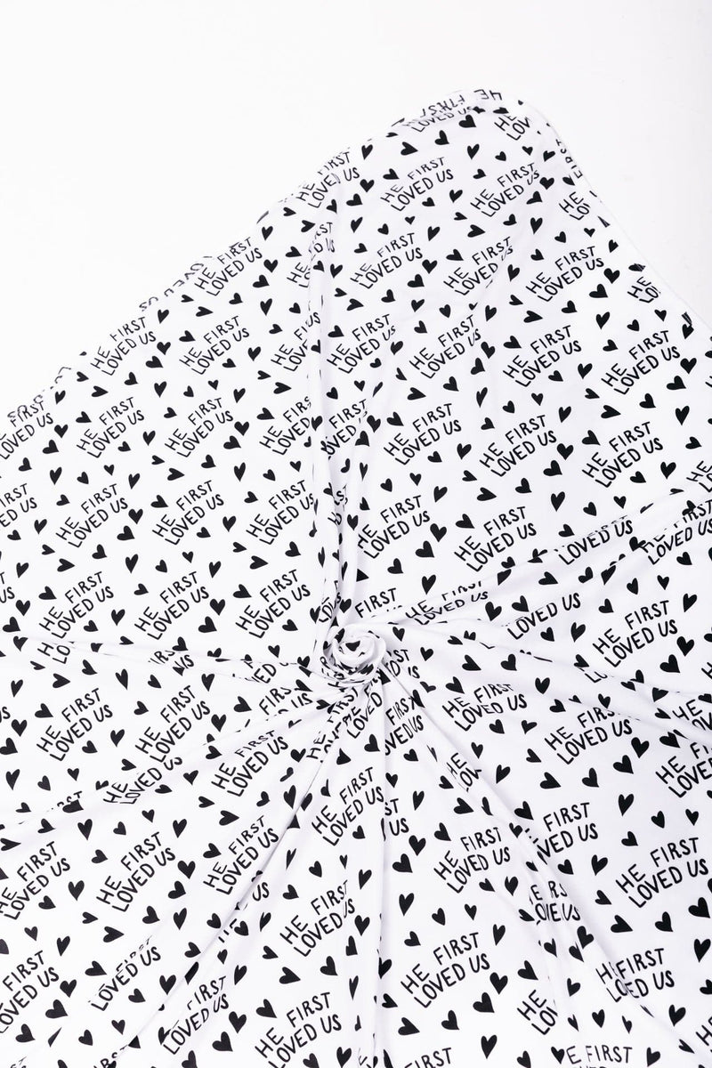 Holy Pals Blankets He First Loved Us Swaddle Cotton