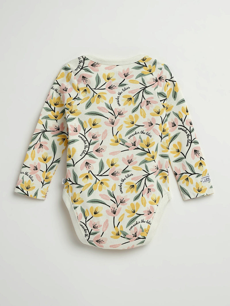 Holy Pals Bodysuit Consider the Lilies Long Sleeve Bodysuit Cotton
