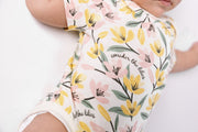 Holy Pals Bodysuit Consider the Lilies Short Sleeve Bodysuit Cotton