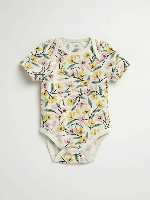 Holy Pals Bodysuit Consider the Lilies Short Sleeve Bodysuit Cotton