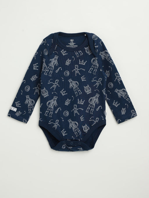 Holy Pals Bodysuit David & Goliath Sailor Blue Long Sleeve Bodysuit Cotton