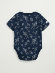 Holy Pals Bodysuit David & Goliath Sailor Blue Short Sleeve Bodysuit Cotton