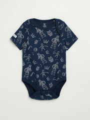 Holy Pals Bodysuit David & Goliath Sailor Blue Short Sleeve Bodysuit Cotton