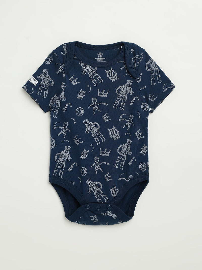 Holy Pals Bodysuit David & Goliath Sailor Blue Short Sleeve Bodysuit Cotton