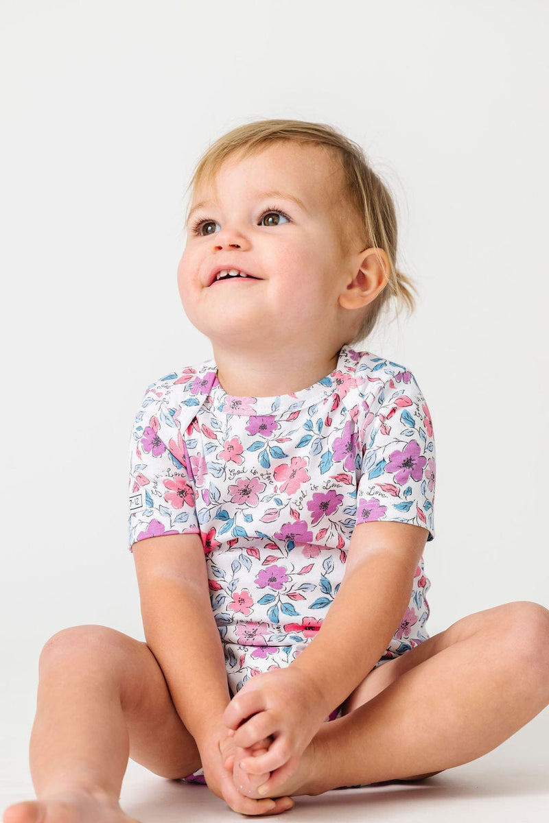 Holy Pals Bodysuit God is Love Short Sleeve Bodysuit Cotton