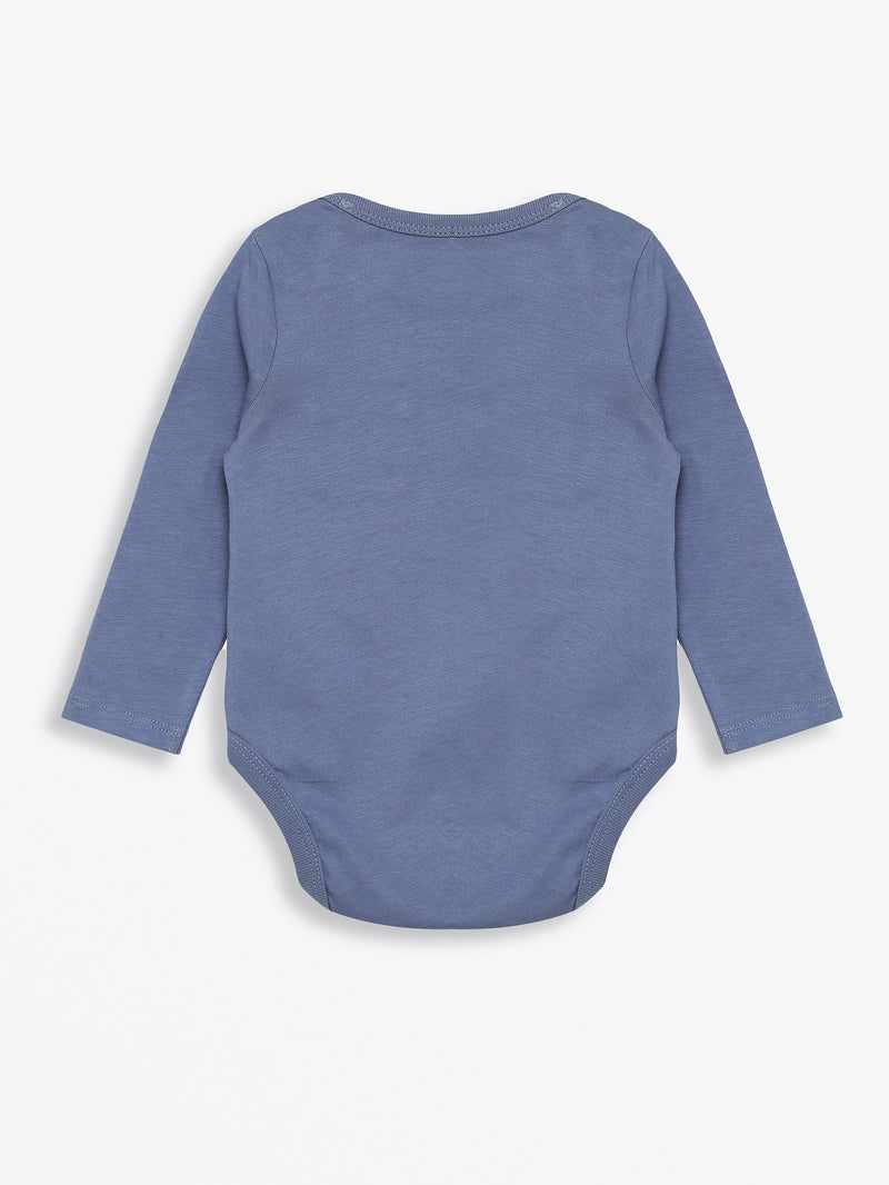 Holy Pals Bodysuit Infinity Prayer Pocket Long Sleeve Bodysuit Cotton