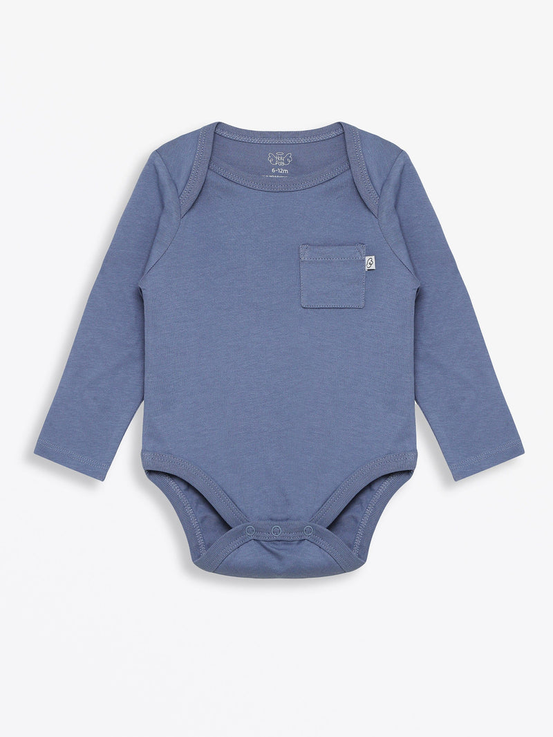 Holy Pals Bodysuit Infinity Prayer Pocket Long Sleeve Bodysuit Cotton