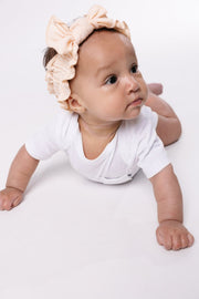 Holy Pals Bodysuit White Prayer Pocket Short Sleeve Bodysuit Cotton