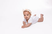 Holy Pals Bodysuit White Prayer Pocket Short Sleeve Bodysuit Cotton