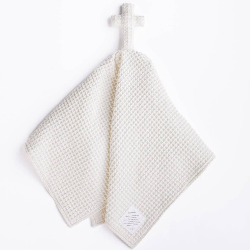 Holy Pals Cross Lovey Organic Cotton: Ivory