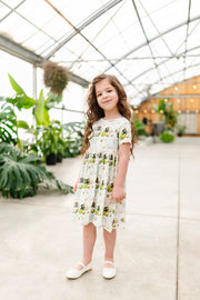 Holy Pals Dress He Is Risen Short Sleeve Twirl Dress Cotton