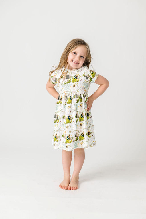 Holy Pals Dress He Is Risen Short Sleeve Twirl Dress Cotton
