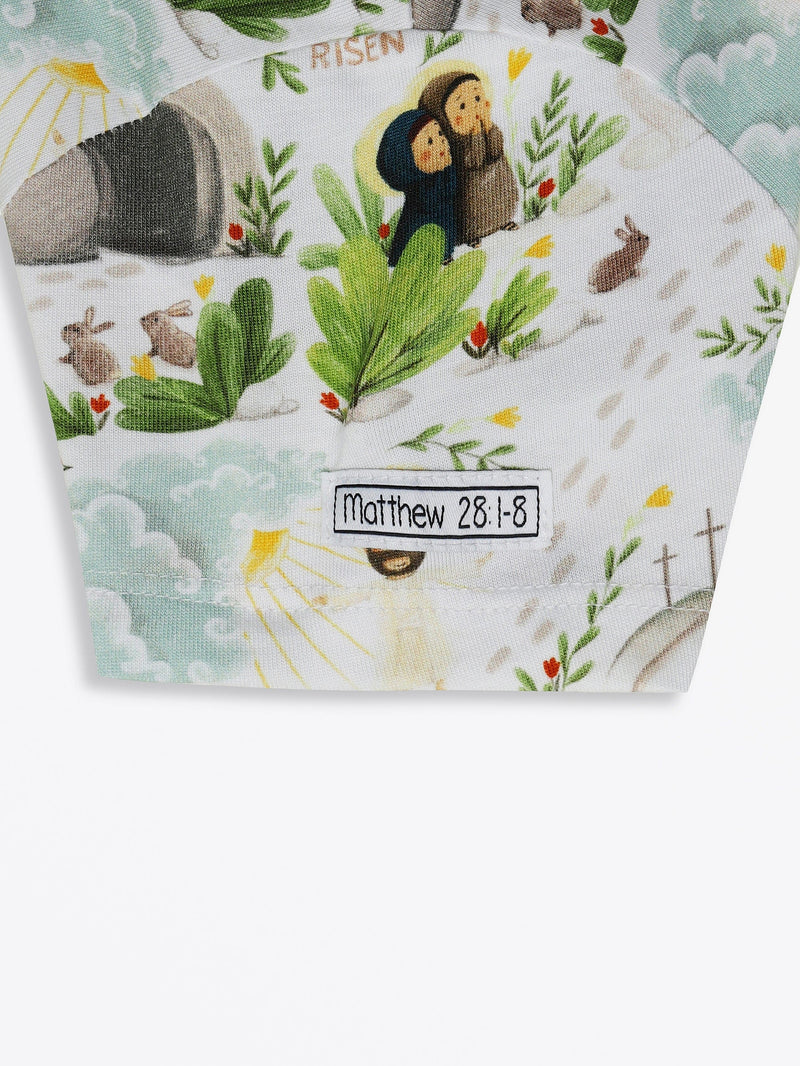 Holy Pals Dress He Is Risen Short Sleeve Twirl Dress Cotton