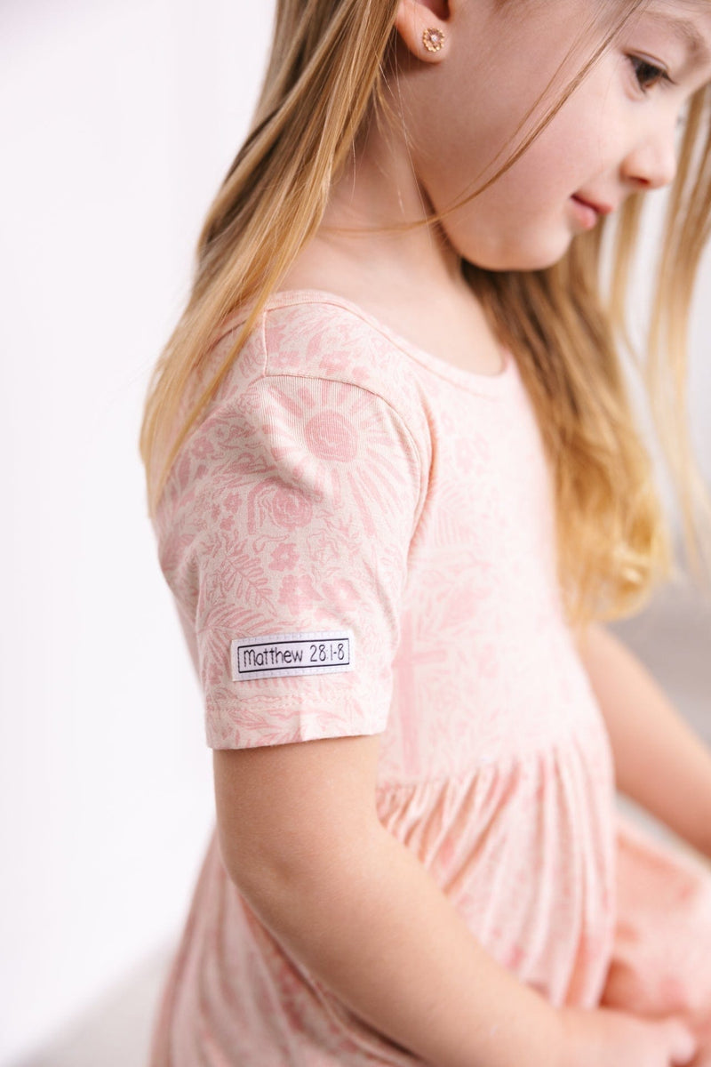 Holy Pals Dress Salvation Garden Pink Twirl Dress Bamboo