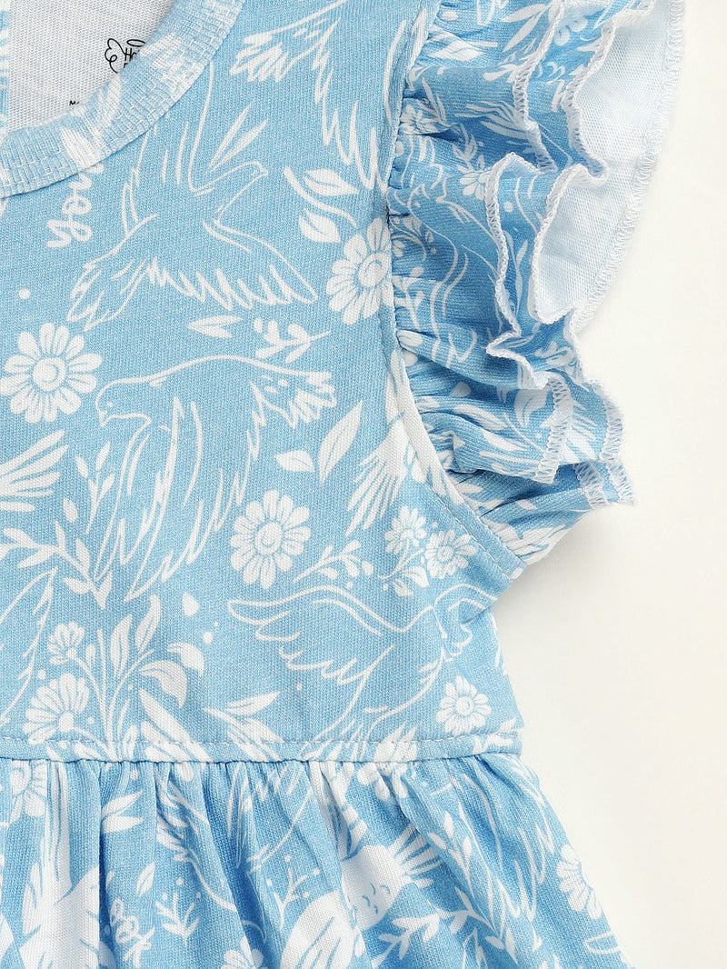 Holy Pals Dresses Birds of the Air Short Sleeve Twirl Dress Bodysuit Cotton