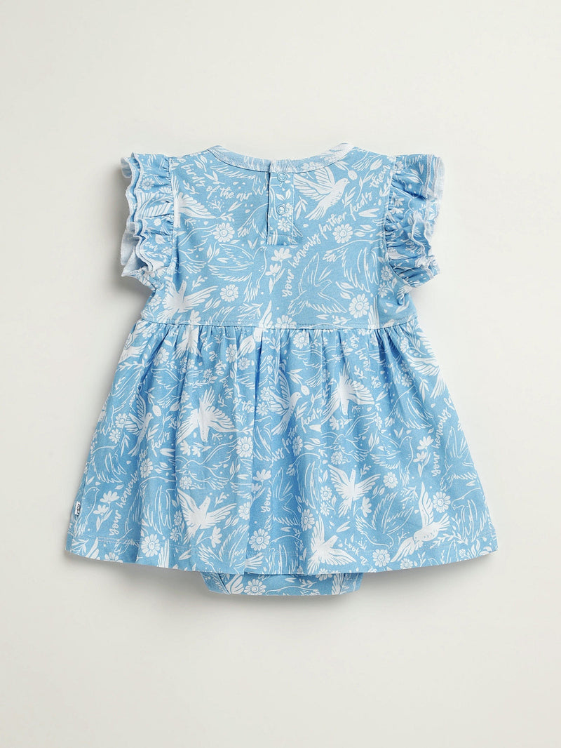 Holy Pals Dresses Birds of the Air Short Sleeve Twirl Dress Bodysuit Cotton