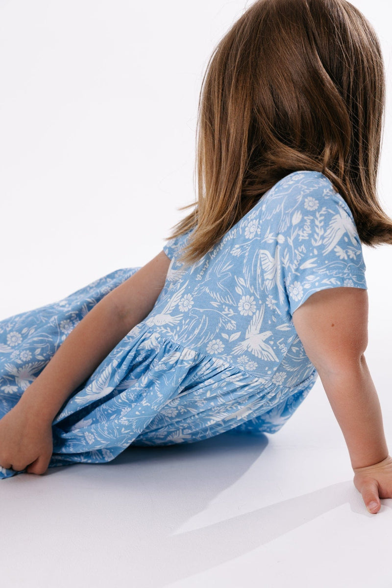 Holy Pals Dresses Birds of the Air Twirl Dress Cotton