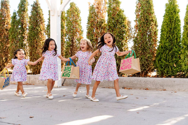 Holy Pals Dresses God is Love Short Sleeve Twirl Dress Bodysuit Cotton
