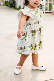 Holy Pals Dresses He Is Risen Short Sleeve Twirl Dress Bodysuit Cotton