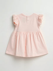 Holy Pals Dresses Pink Prayer Pocket Short Sleeve Twirl Dress Bodysuit Cotton