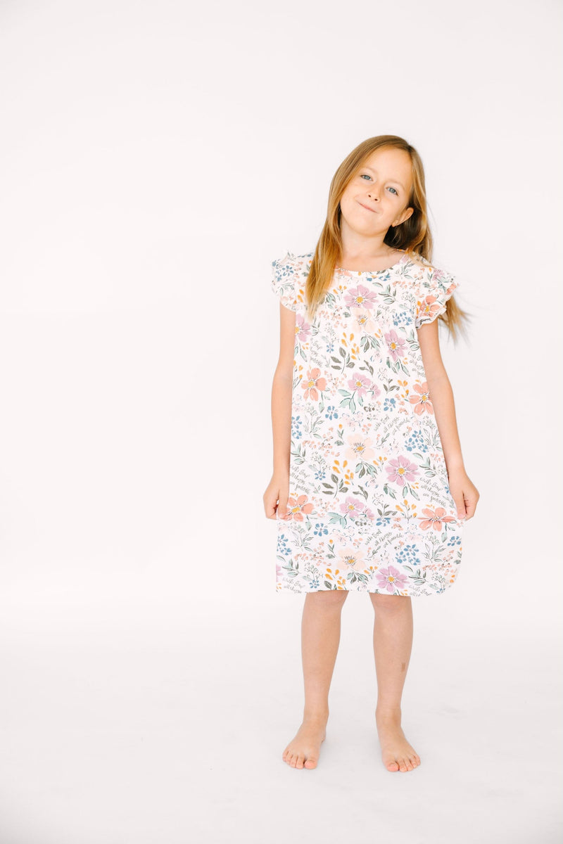 Holy Pals Girls Nightgowns All Things Are Possible PJ Girls Nightgown Polyester