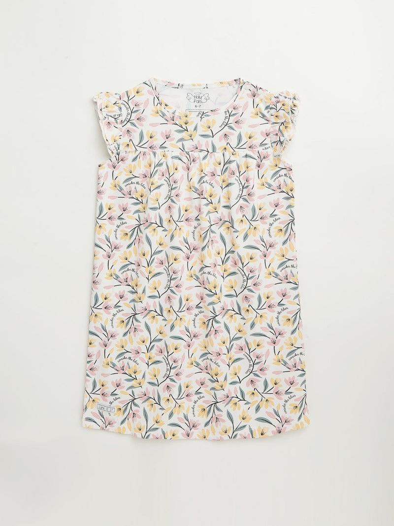 Holy Pals Girls Nightgowns Consider the Lilies PJ Girls Nightgown Polyester