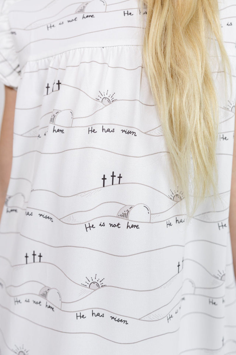 Holy Pals Girls Nightgowns Early Sunday Morning PJ Girls Nightgown Polyester