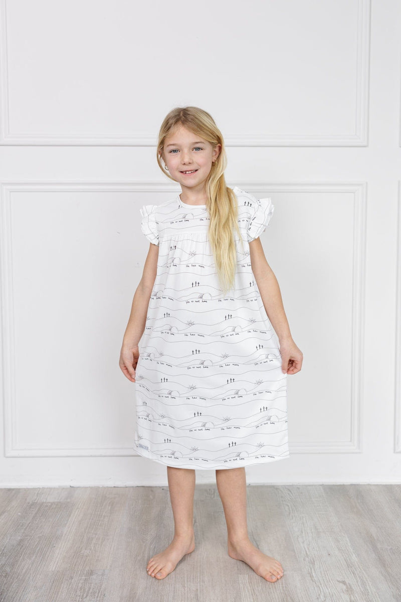 Holy Pals Girls Nightgowns Early Sunday Morning PJ Girls Nightgown Polyester