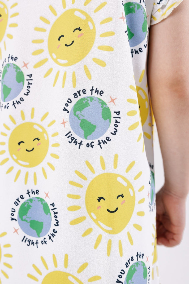 Holy Pals Girls Nightgowns Light of the World PJ Girls Nightgown Polyester