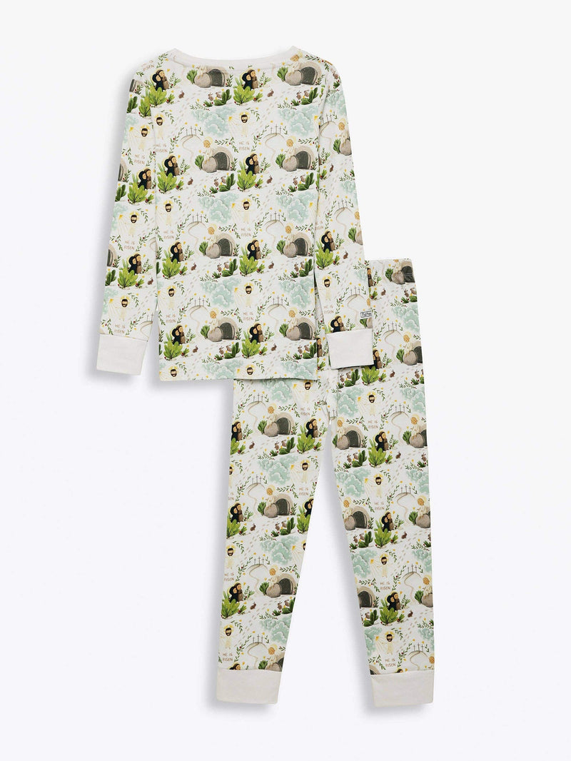 Holy Pals He Is Risen PJ Long Sleeve Set Cotton: 4