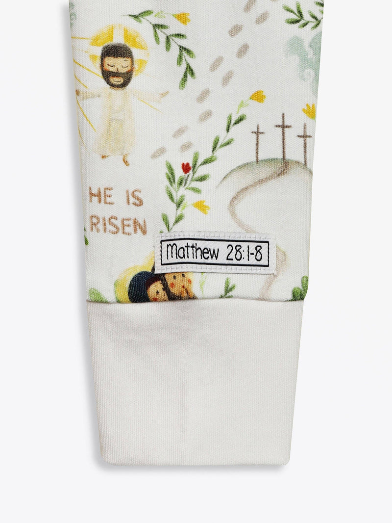 Holy Pals He Is Risen PJ Long Sleeve Set Cotton: 4