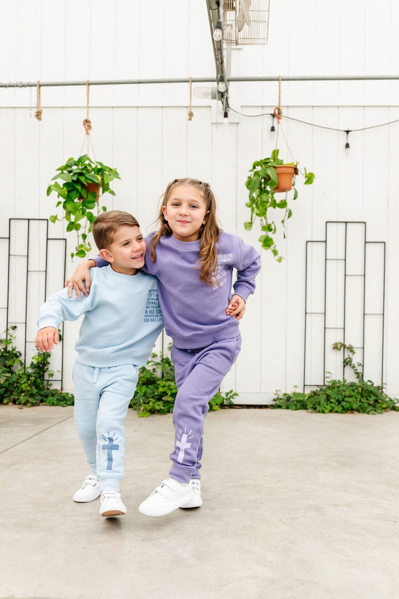 Holy Pals Jogger Eternal Life Purple Fleece Jogger