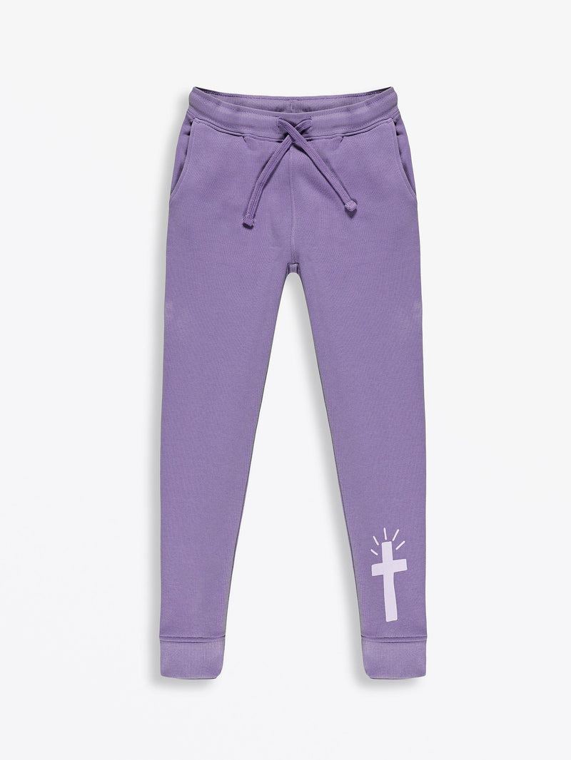 Holy Pals Jogger Eternal Life Purple Fleece Jogger
