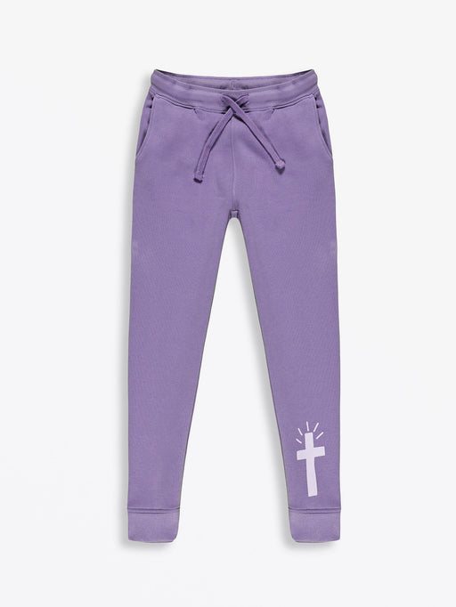 Holy Pals Jogger Eternal Life Purple Fleece Jogger