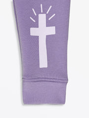 Holy Pals Jogger Eternal Life Purple Fleece Jogger