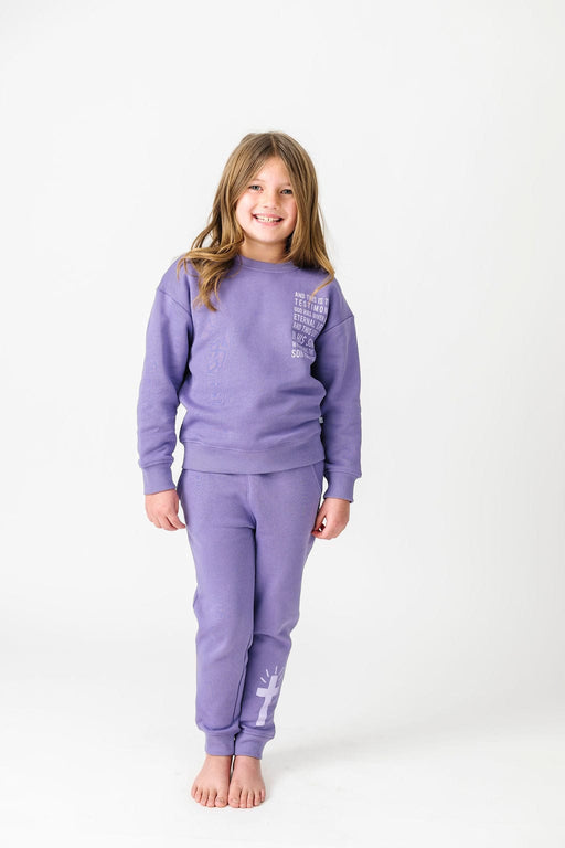 Holy Pals Jogger Eternal Life Purple Fleece Jogger