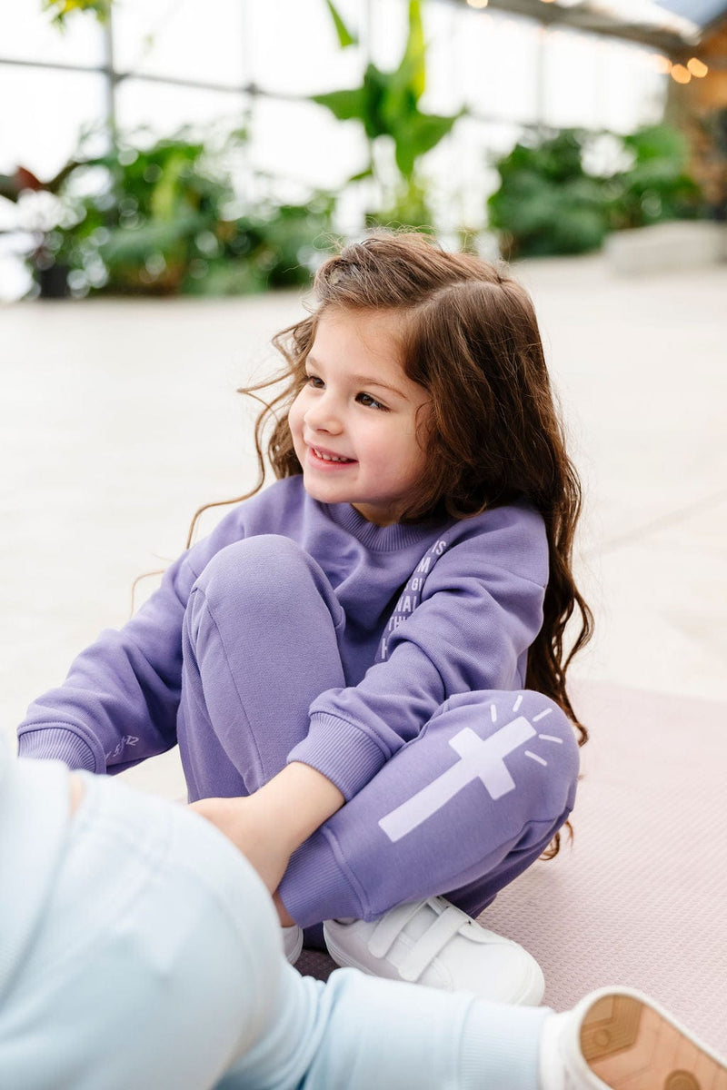 Holy Pals Jogger Eternal Life Purple Fleece Jogger