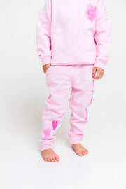 Holy Pals Jogger No Greater Love Pink Cotton Fleece Jogger