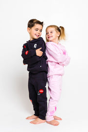 Holy Pals Jogger No Greater Love Pink Cotton Fleece Jogger