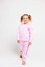 Holy Pals Jogger No Greater Love Pink Cotton Fleece Jogger